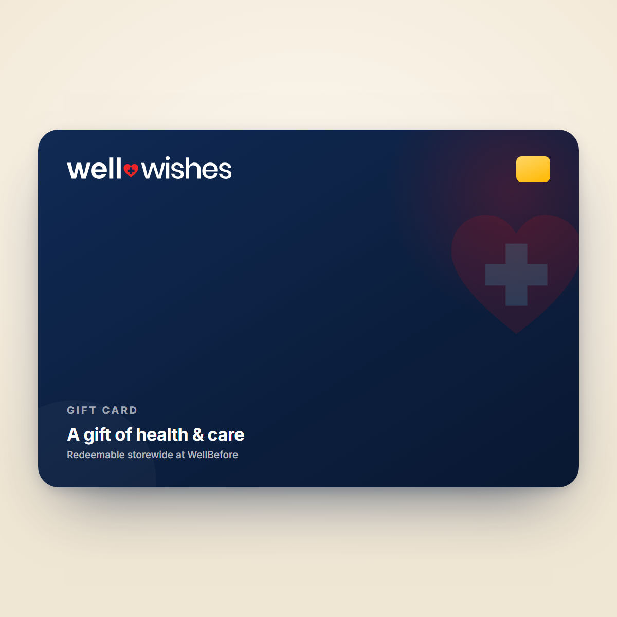 WellWishes gift card