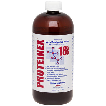 Proteinex Cherry Flavor Liquid Protein Supplement 30 oz Bottle