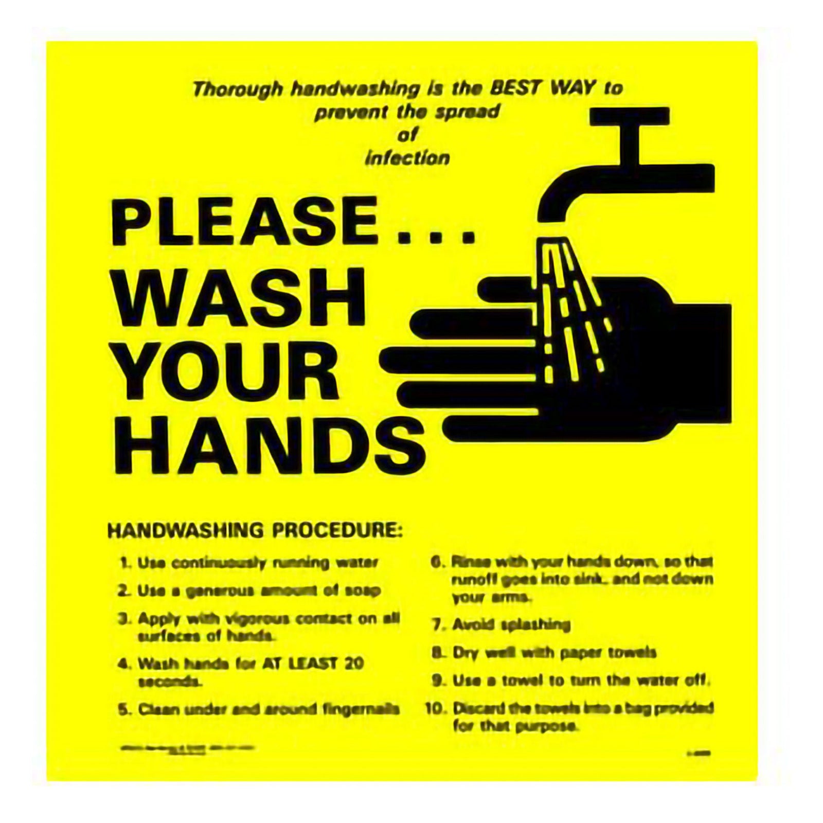 DMS Wash Your Hands Sign