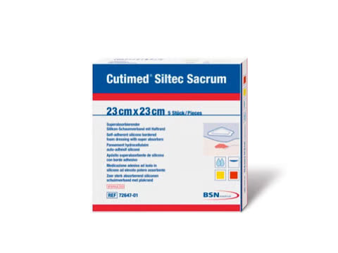 BSN Cutimed Siltec Sacrum Wound Dressing, 9 x 9 Inch