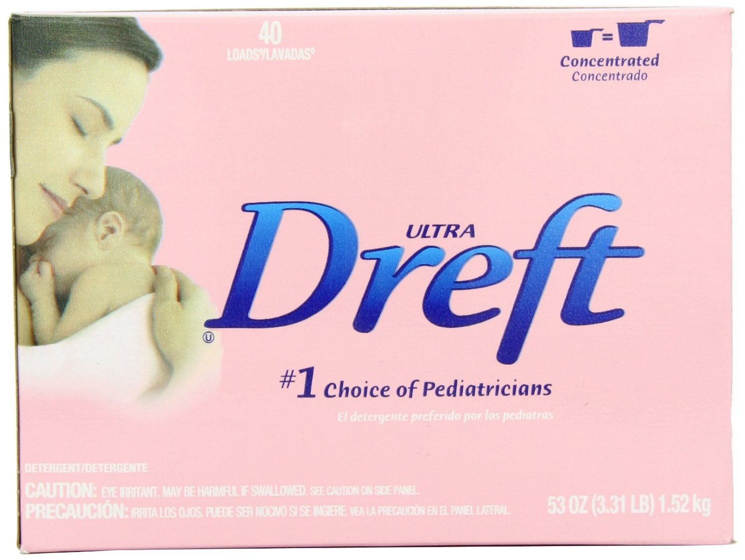 Dreft Ultra Laundry Detergent, 53 oz
