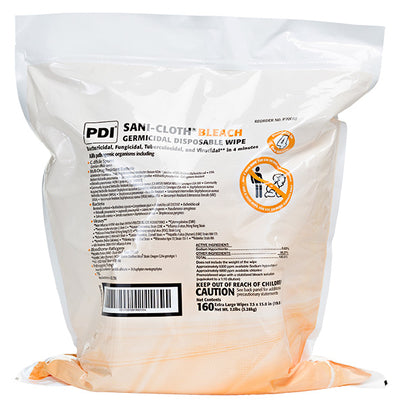 Sani-Cloth® Bleach Premoistened Germicidal Wipes Refill - 160 Count Bag
