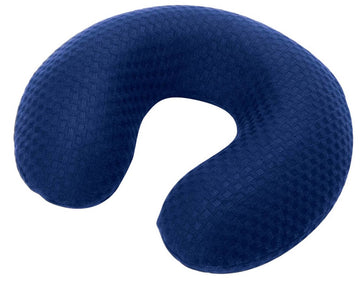 Carex Memory Foam Neck Support Pillow Blue 11.5 x 11.3 x 3.2 Inch