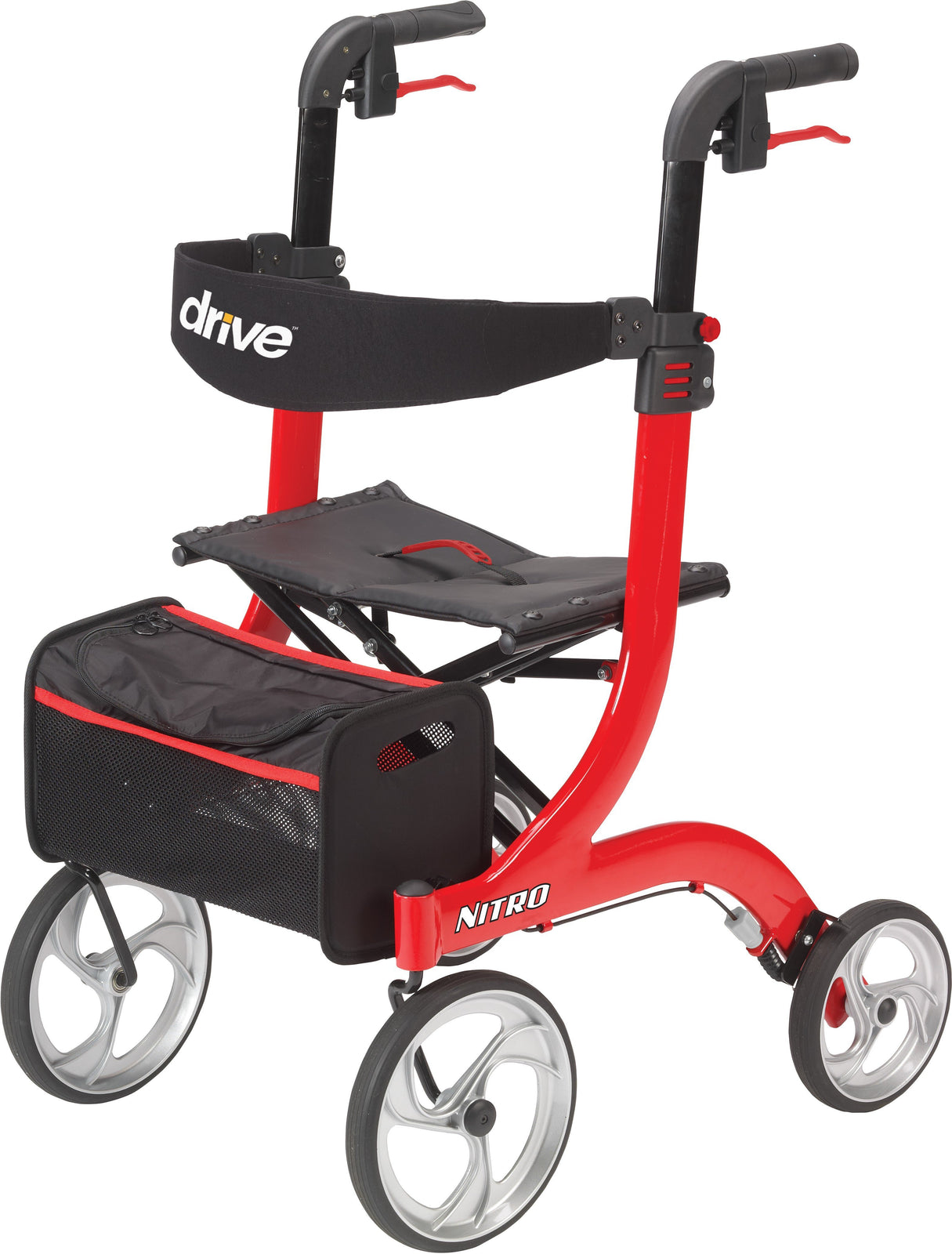 Drive DeVilbiss Nitro Rollator Walker, White