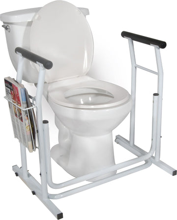 Drive™ White Toilet Safety Rail