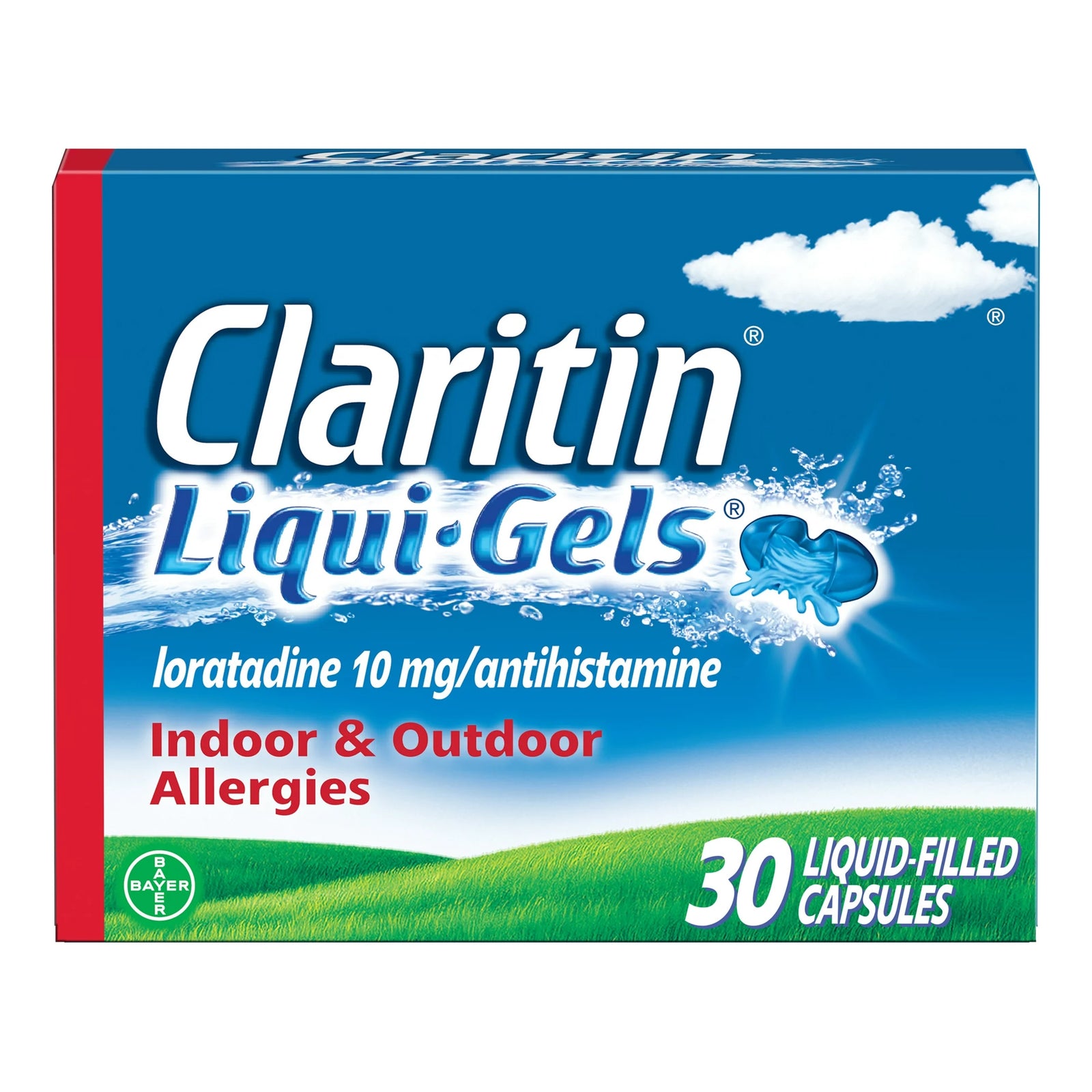 Claritin Liquigels Loratadine 10 mg Gelcaps - Box of 30