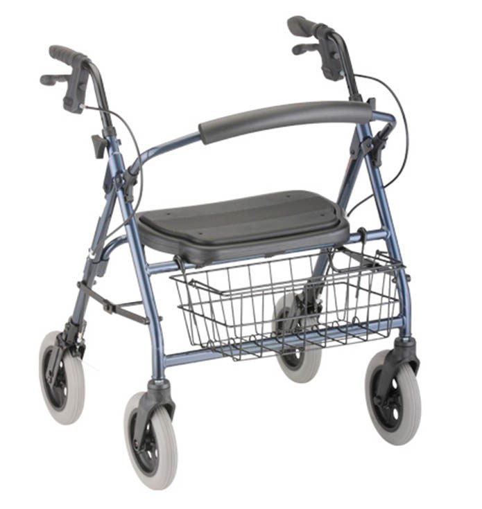 NOVA Mini Mack HD Rollator with Front Wire Basket