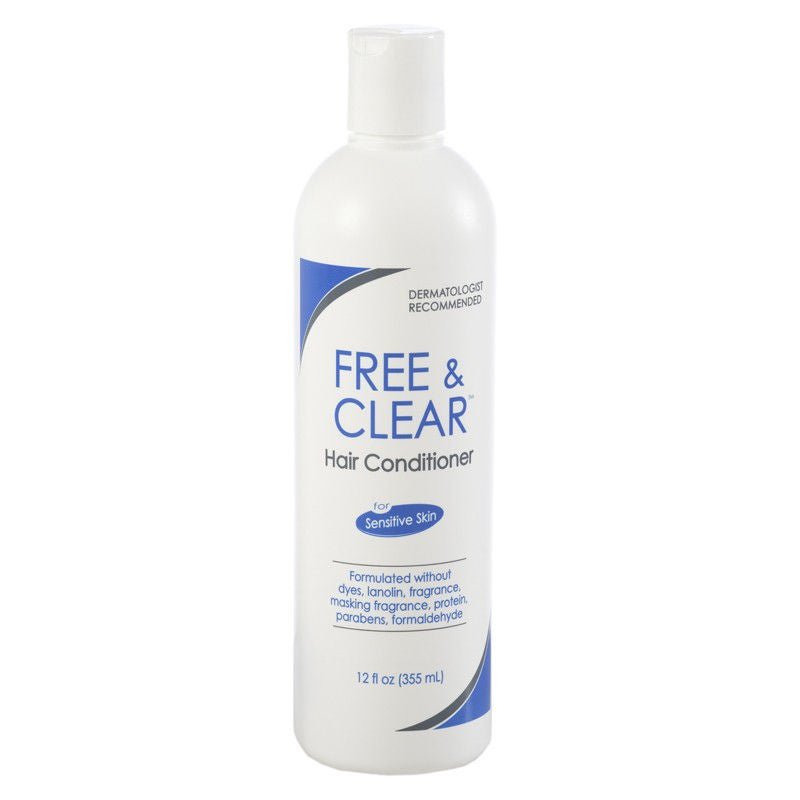 Free & Clear Hair Conditioner, 12 oz, Unscented