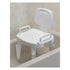 Maddak Bath Bench with Removable Arms and Backrest, 17 Inch Width