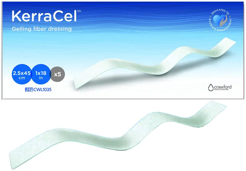 Solventum KerraCel Alginate Wound Dressings - 6x6in Square & 1x18in Ribbon