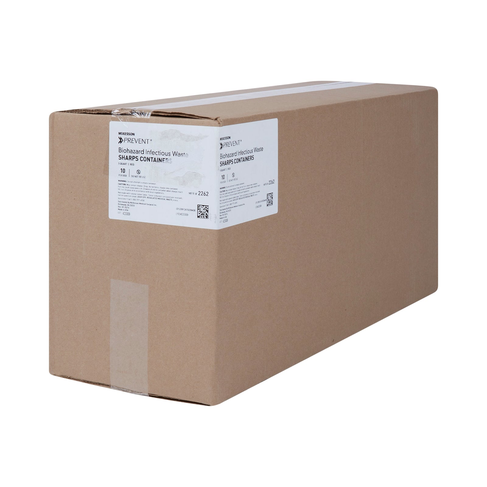 McKesson Prevent® Sharps Container with Horizontal Entry