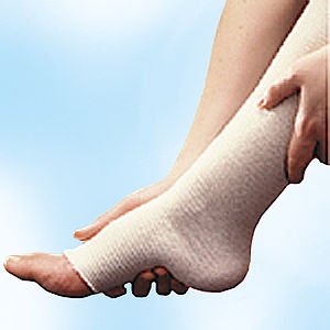 Tensoshape Elastic Tubular Support Bandage, Below Knee, Tan, Size D / E / Large