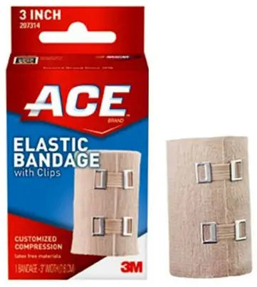 3M ACE Elastic Bandage with Metal Clips