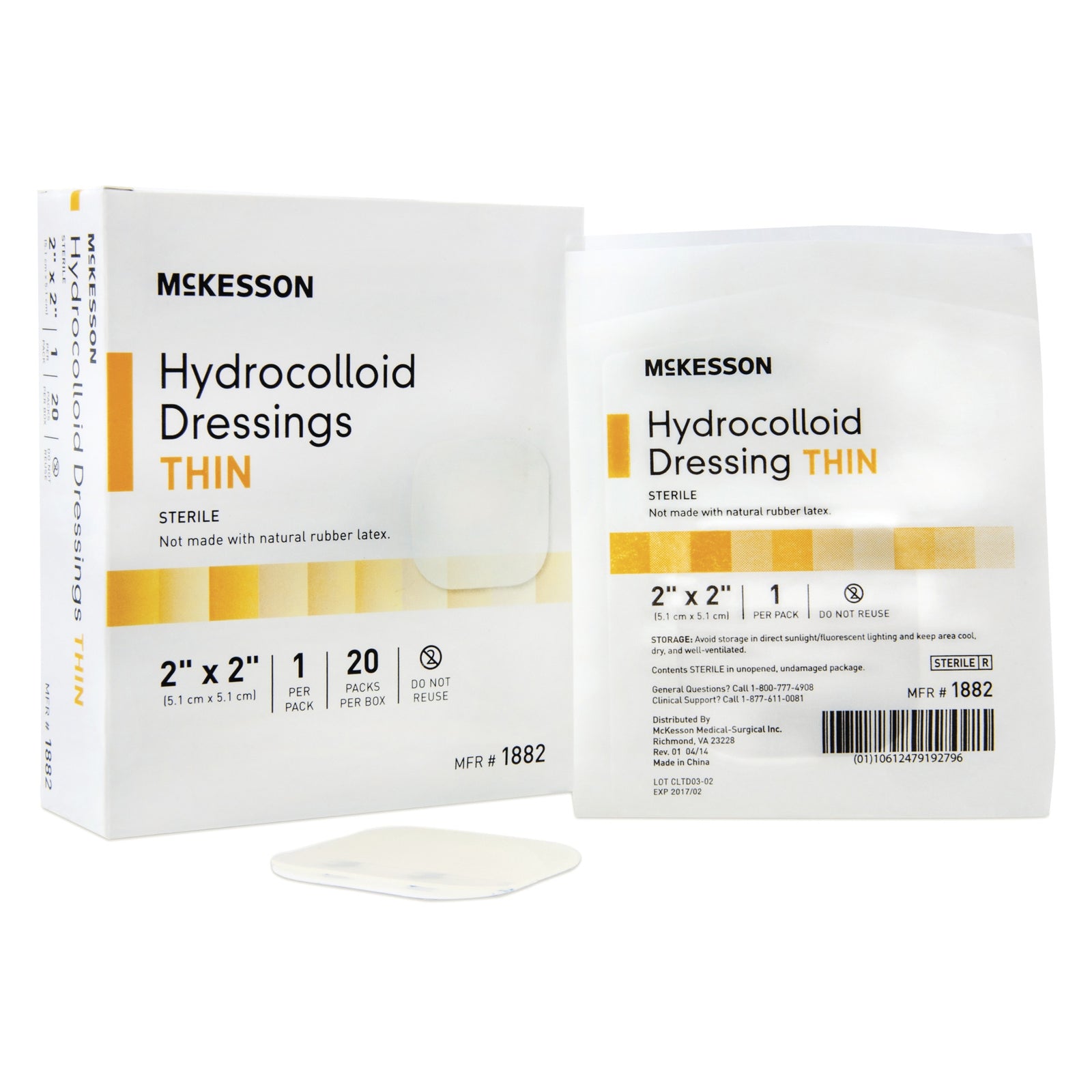 McKesson Thin Hydrocolloid Dressing