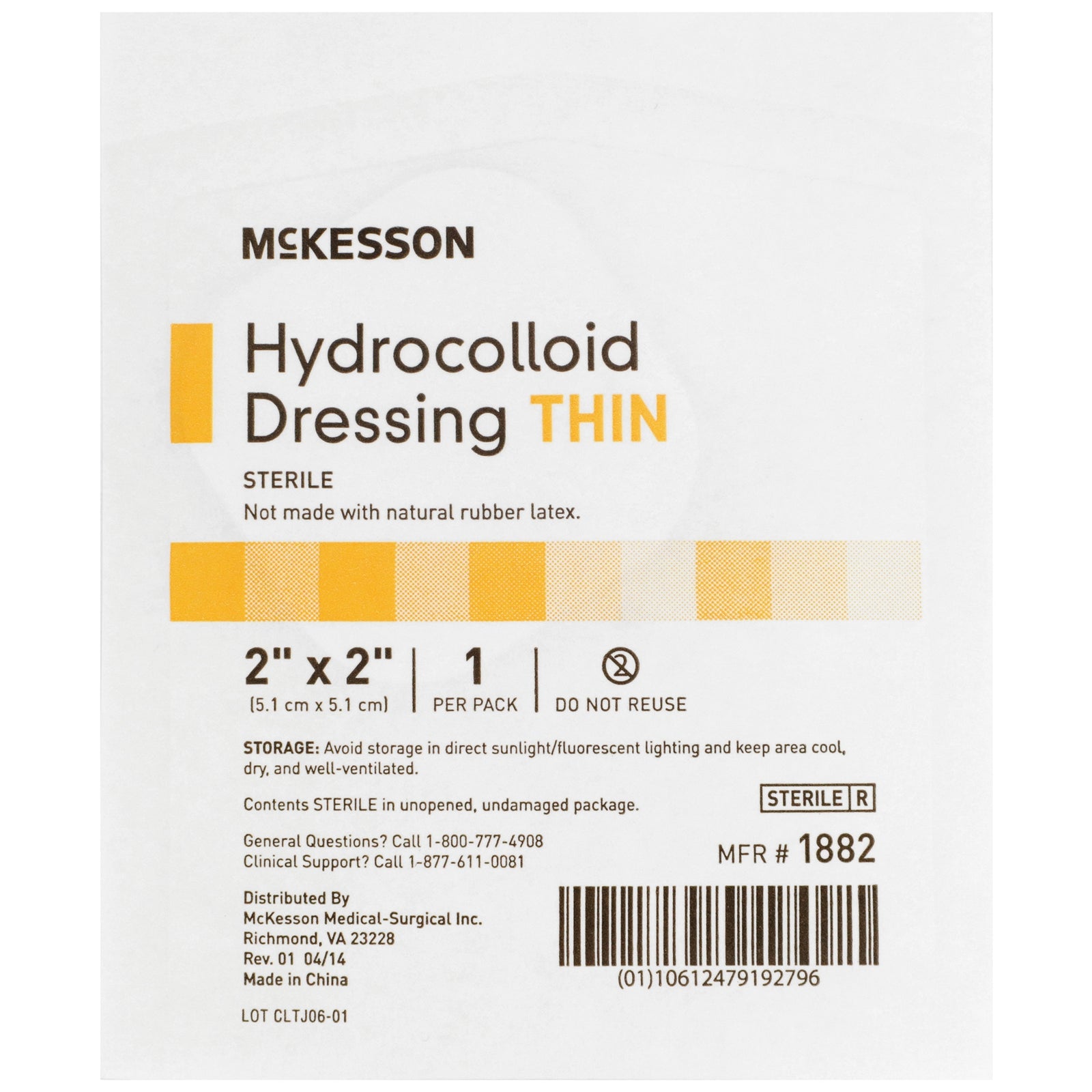 McKesson MedSurg Hydrocolloid Thin Strips