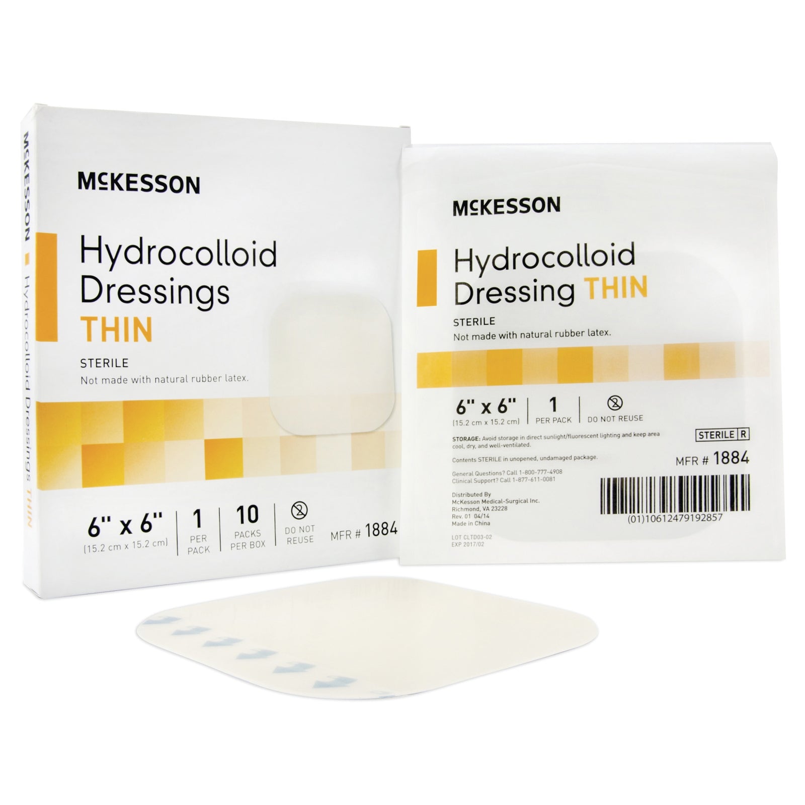 McKesson MedSurg Hydrocolloid Thin Strips