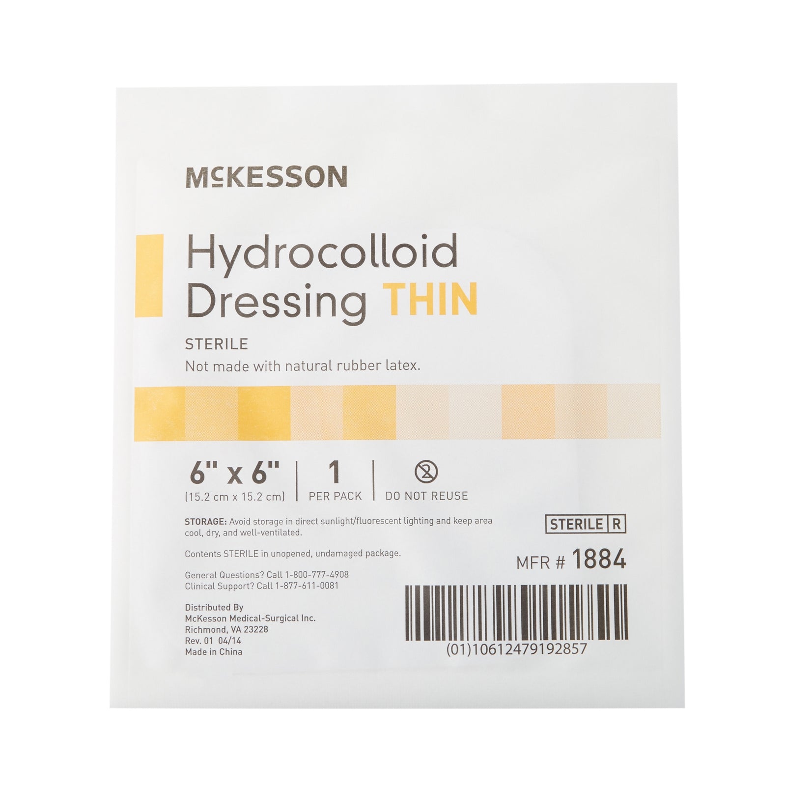 McKesson MedSurg Hydrocolloid Thin Strips