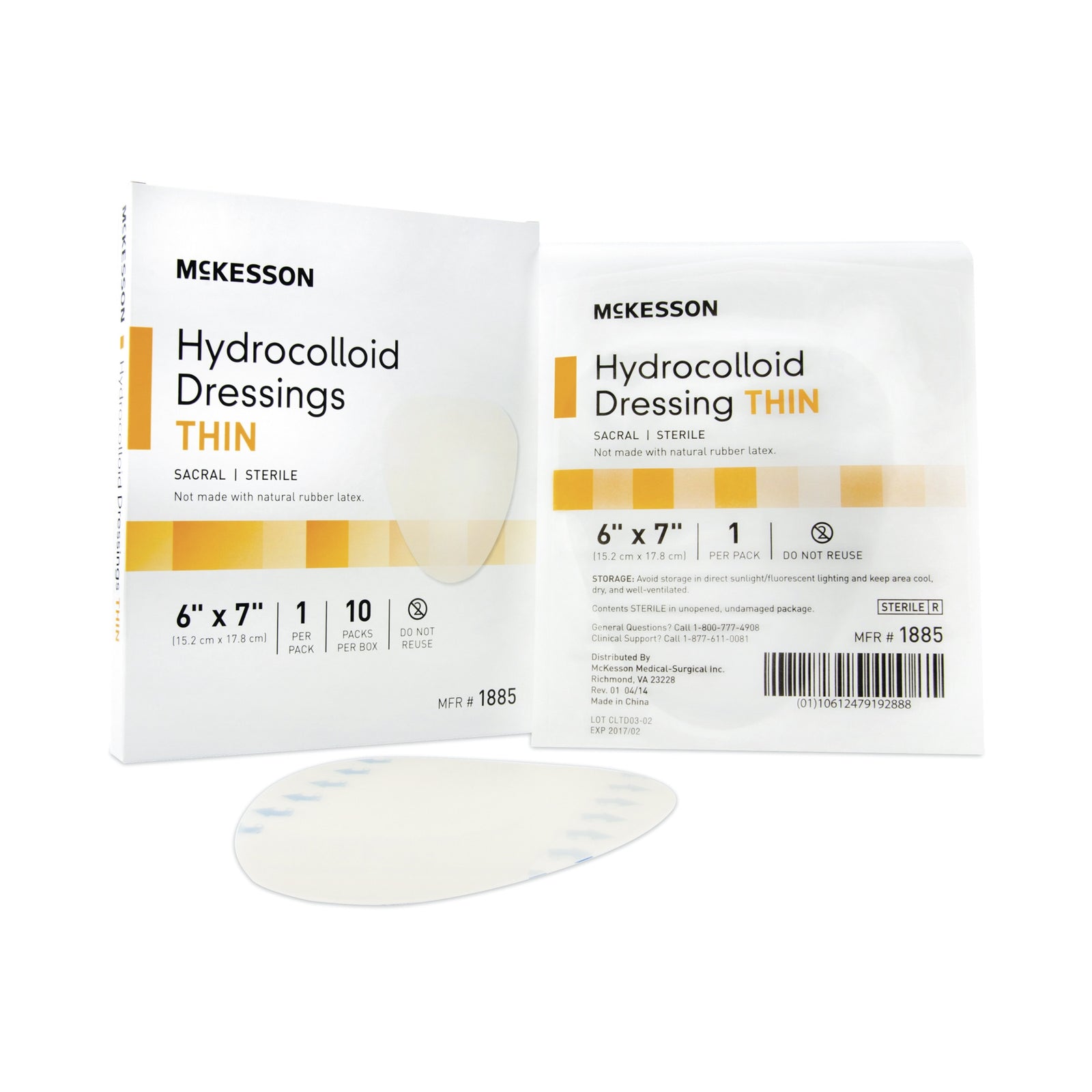 McKesson MedSurg Hydrocolloid Thin Strips