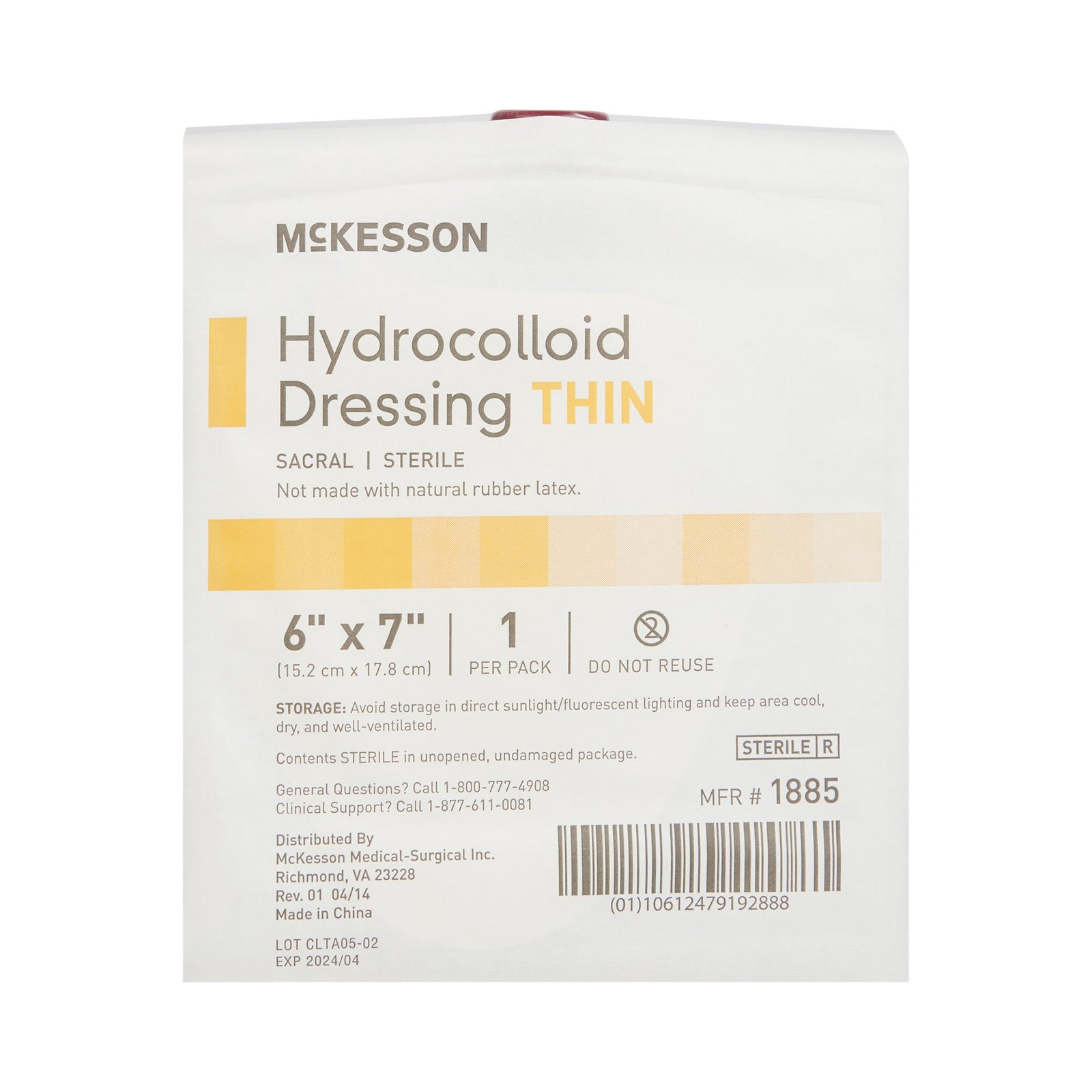 McKesson MedSurg Hydrocolloid Thin Strips