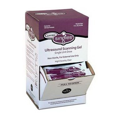 Clear Image Singles® Ultrasound Gel High Viscosity 28 Gram Packets