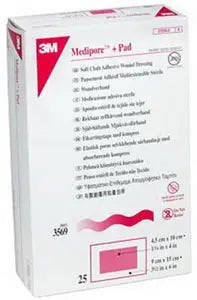 Solventum Corporation Medipore +Pad Soft Cloth Adhesive Dressing 3-1/2" x 10"
