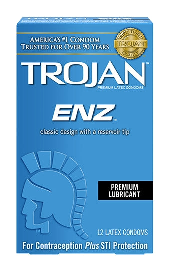 Trojan-Enz Lubricated Condoms One Size Fits Most