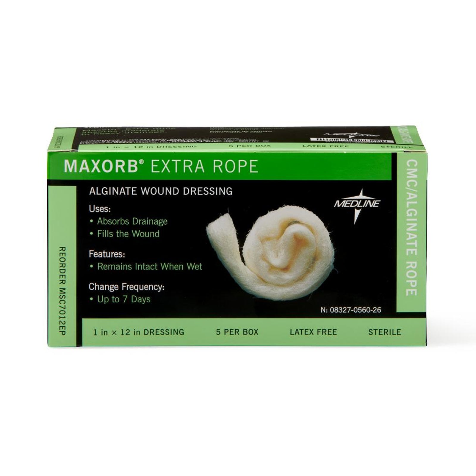 Maxorb® Extra Calcium Alginate / CMC Rope Dressing