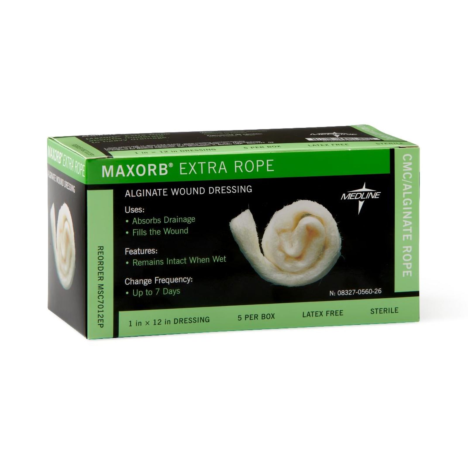 Maxorb® Extra Calcium Alginate / CMC Rope Dressing