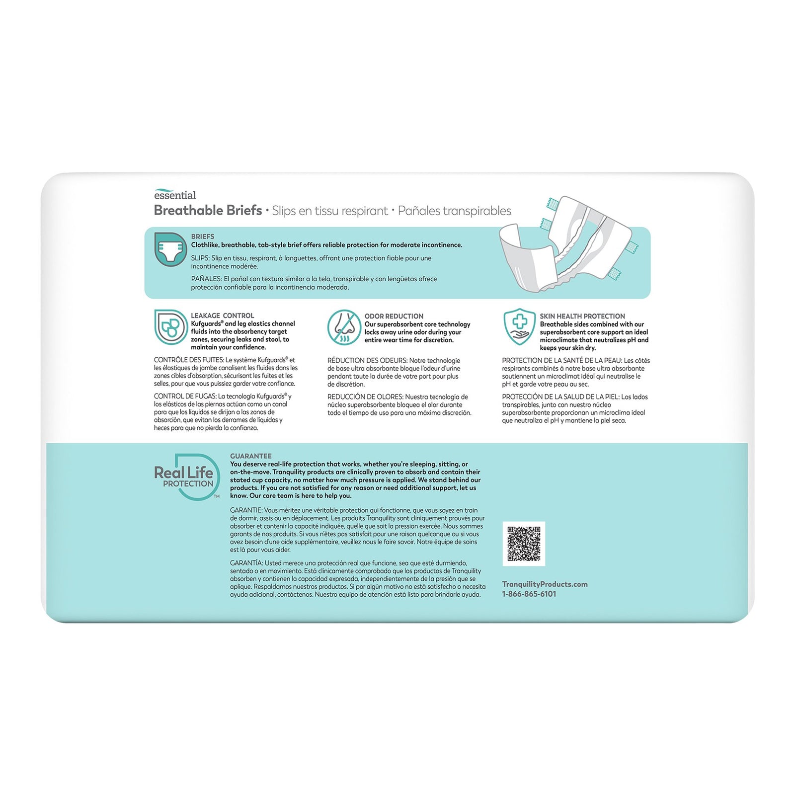 Tranquility Essential Adult Large Incontinence Briefs