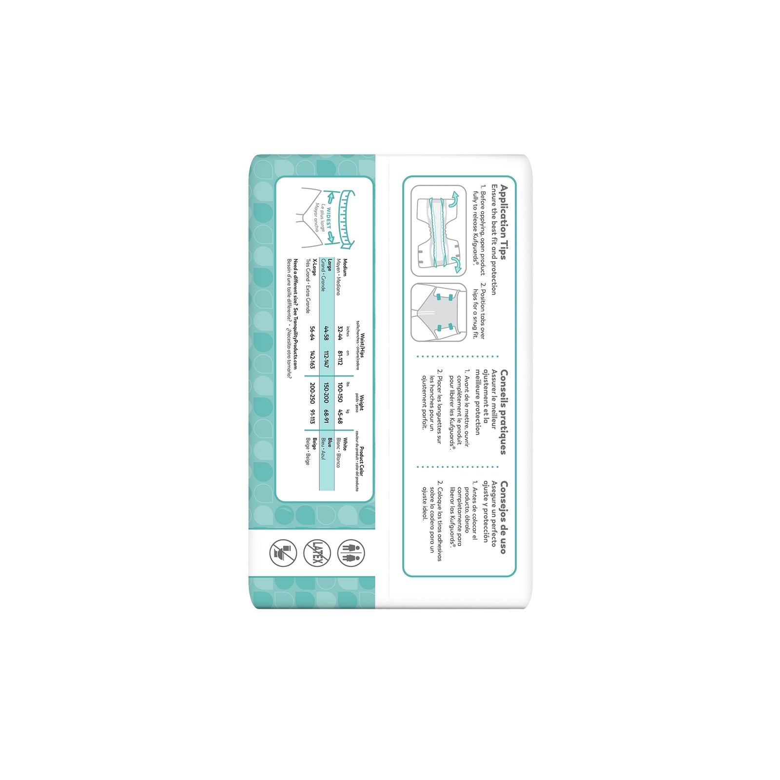Tranquility Essential Adult Large Incontinence Briefs
