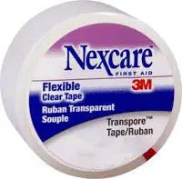 3M Nexcare Transpore Plastic Hypoallergenic Porous First Aid Surgical Tape 1" x 10 Yards