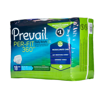 Prevail Per-Fit 360° Adult Incontinence Briefs - Size 2 Large, Heavy Absorbency