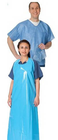 Cardinal Health Disposable Scrub Shirt Large Blue