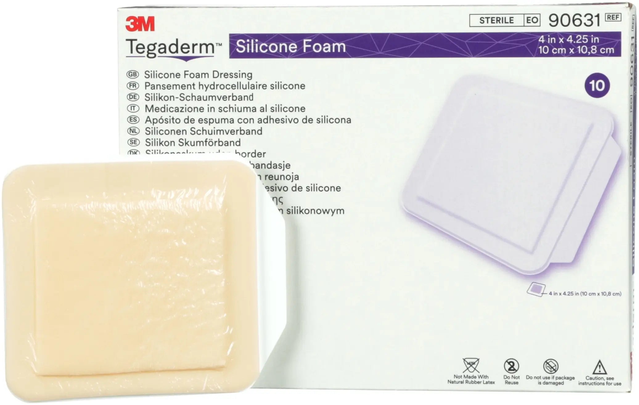 3M Tegaderm Silicone Foam Non-Bordered Dressings
