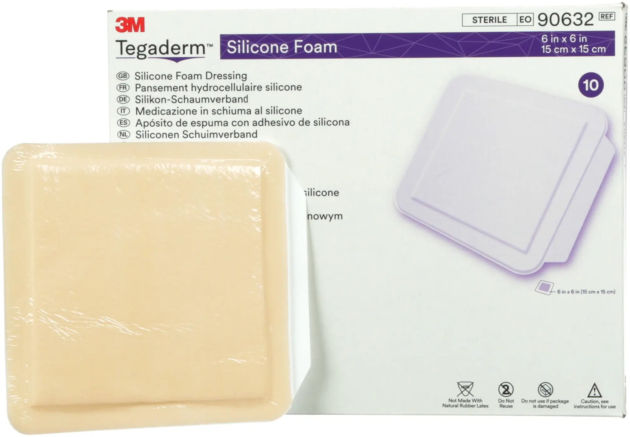 3M Tegaderm Silicone Foam Non-Bordered Dressings