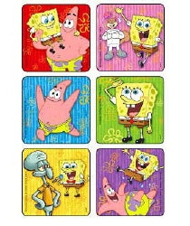Disney SpongeBob Square Pants 2-1/2 Inch Stickers
