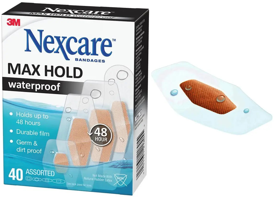 Nexcare Max Hold Waterproof Bandages