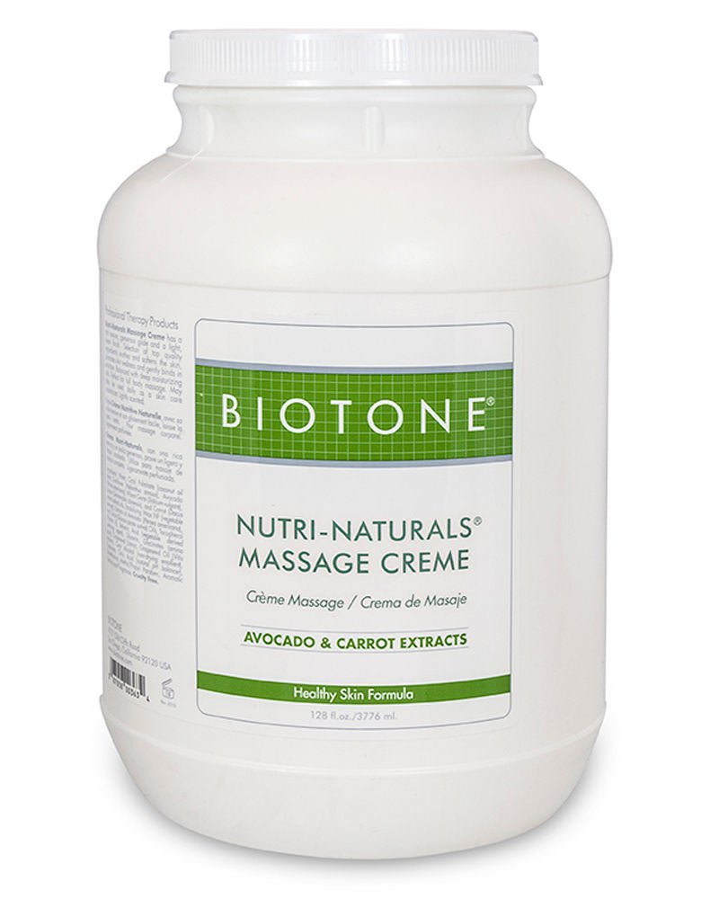 Biotone Nutri-Naturals Massage Creme, Avocado & Carrot Extracts, 128 fl oz