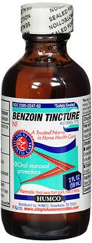 Antiseptic Benzoin Tincture Humco Topical Liquid 2 oz. Bottle