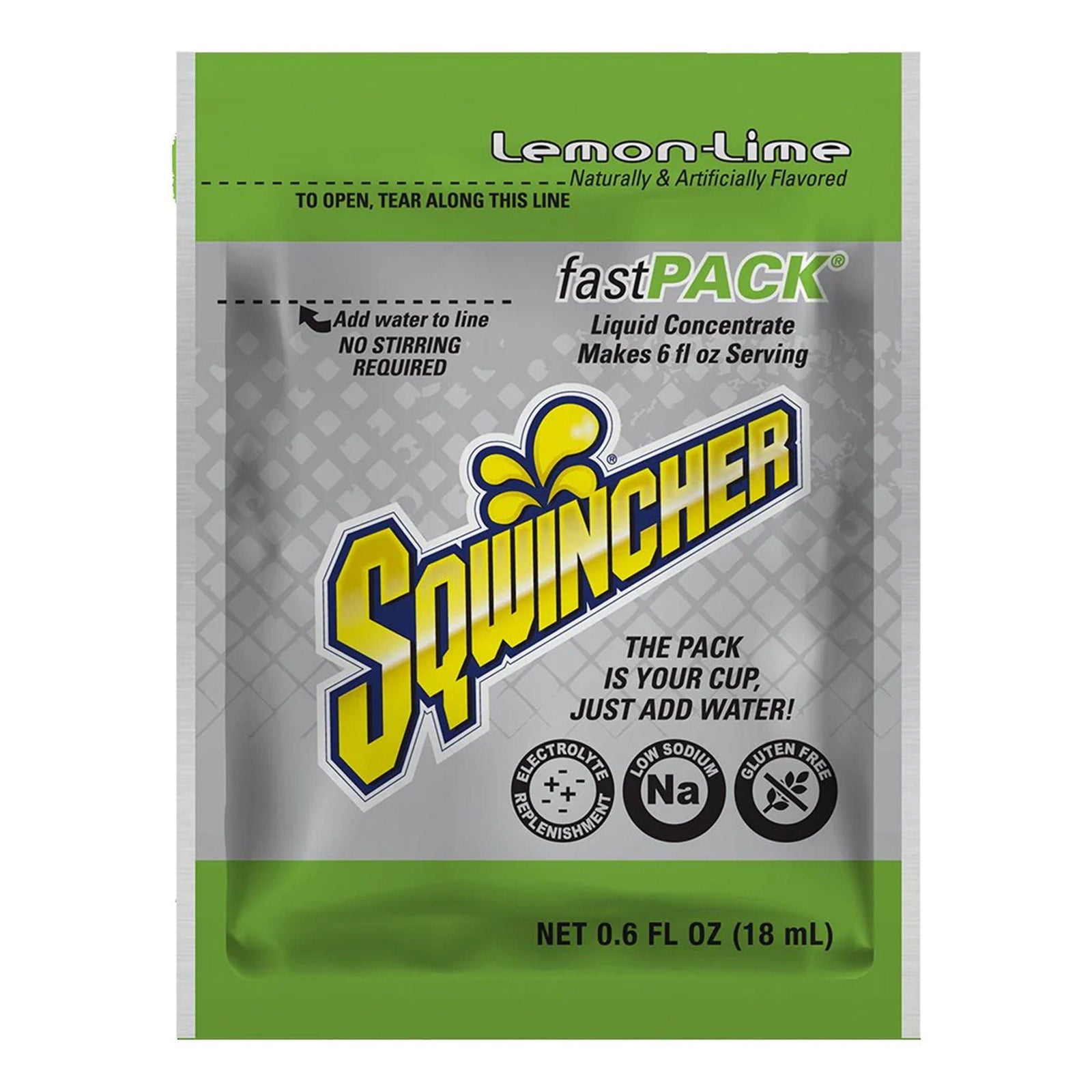 Sqwincher Fast Pack Liquid Concentrate, Lemon-Lime