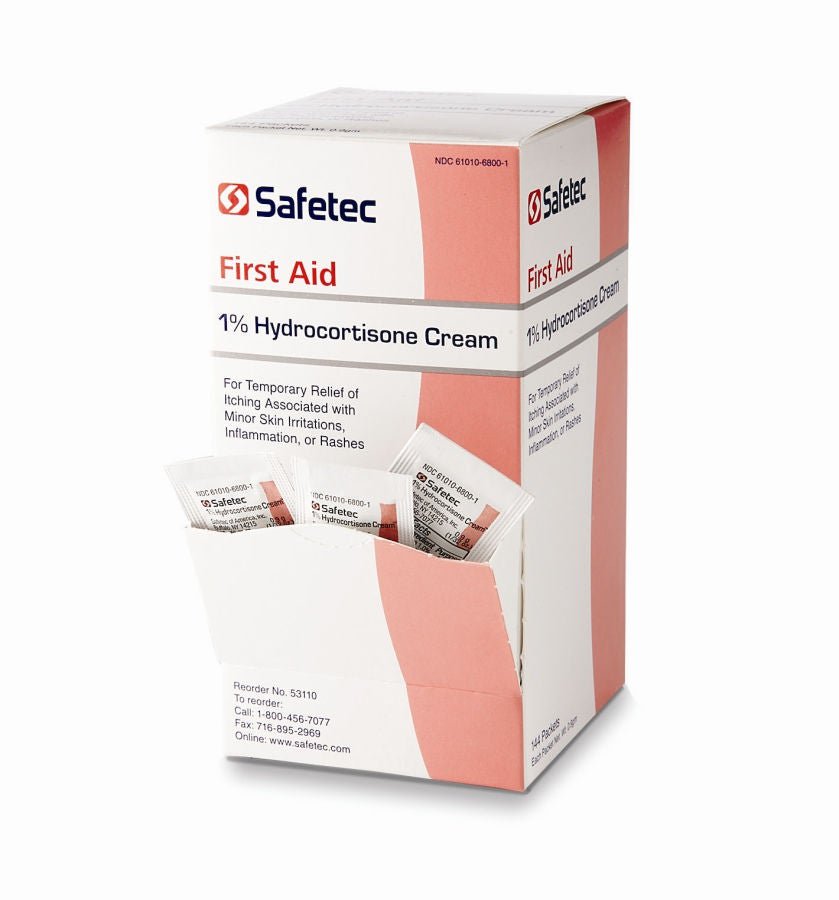 Safetec 1% Hydrocortisone Cream, 0.9 g Packets