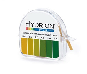 Hydrion pH Test Paper 3.0-5.5 in Dispenser