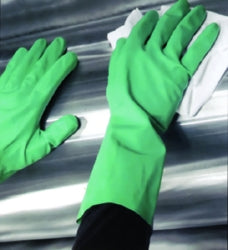 Showa Medium Green Flock Lined Nitrile Utility Gloves