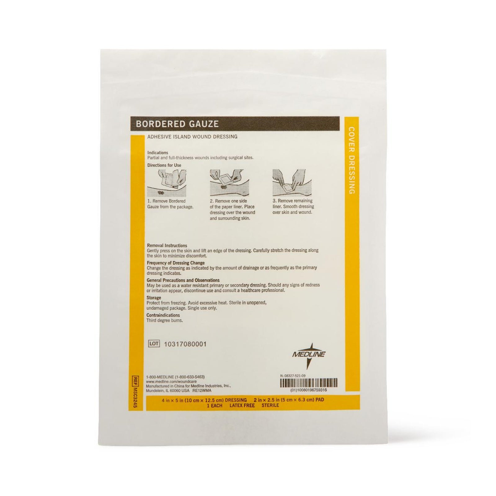 Medline Island Dressing with Water-Resistant Backing