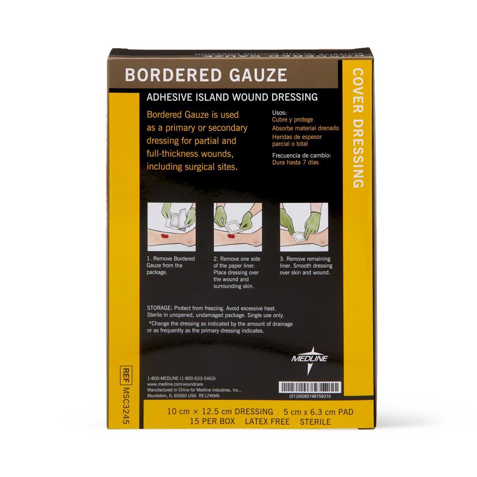 Medline Island Dressing with Water-Resistant Backing