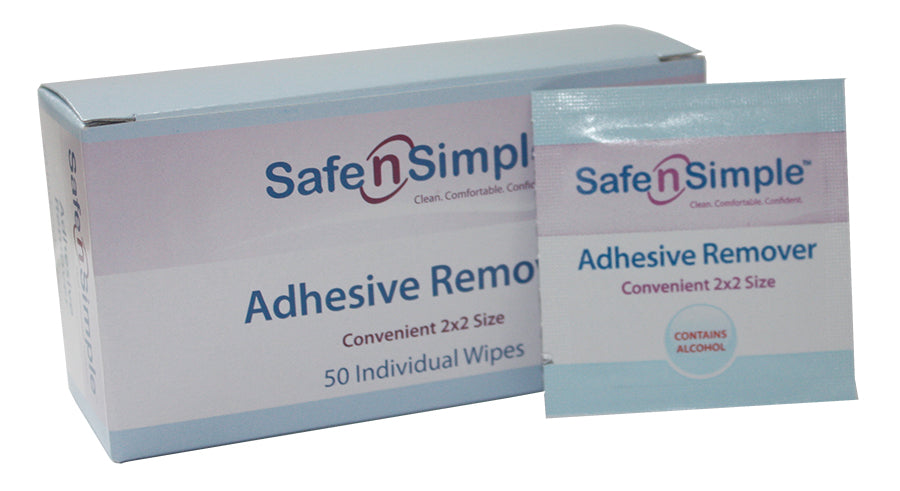 Safe n Simple™ Alcohol-Based Adhesive Remover Wipes