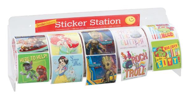 Clear Acrylic Sticker Dispenser Rack