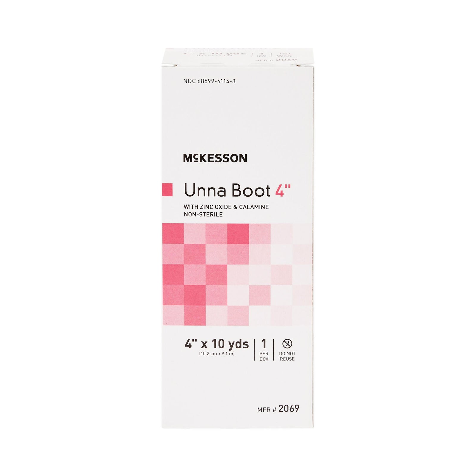 McKesson Unna Boot with Zinc Oxide & Calamine, Non-Sterile, 4 x 10 yd