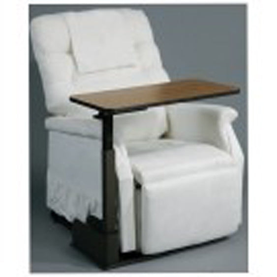 Drive Overbed Table with Tilt-Top Spring Lift Teak