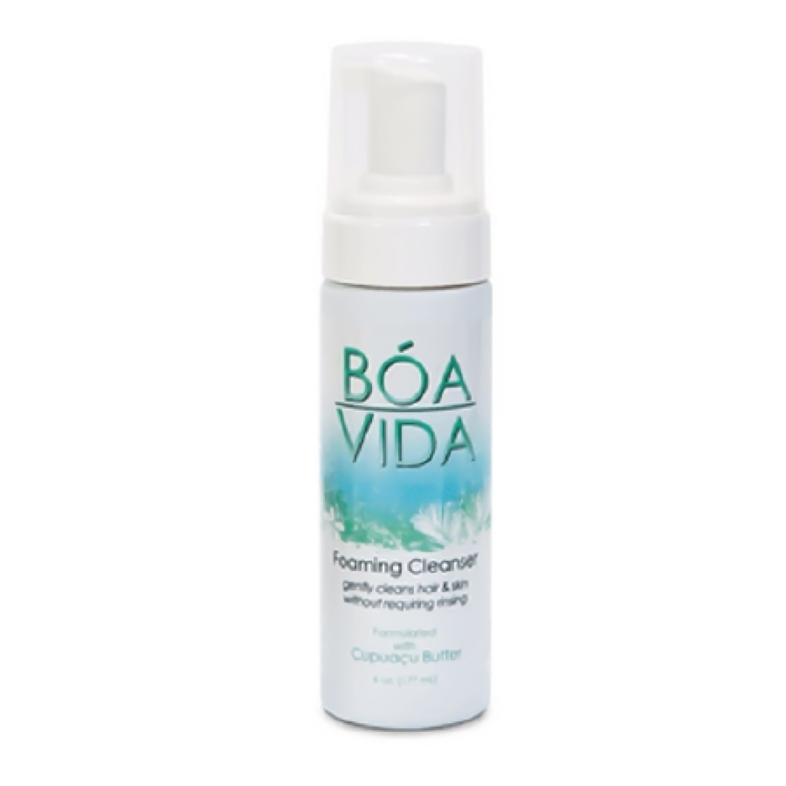 BoaVida Rinse-Free Shampoo and Body Wash 6 oz Pump Bottle